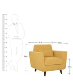 Load image into Gallery viewer, Detec™ Marcel Sofa Sets - Camel Yellow Color
