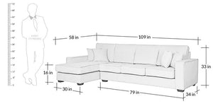 Detec™ Adel  Sectional Sofas RHS with Lounger