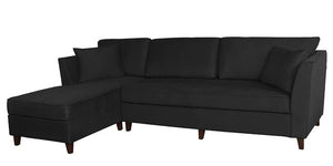 Detec™ Alvin Sectional Sofas RHS with Lounger-Charcoal Grey Color