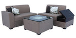Load image into Gallery viewer, Detec™ Arved LHS Sofa With Coffee Table - Brown Color
