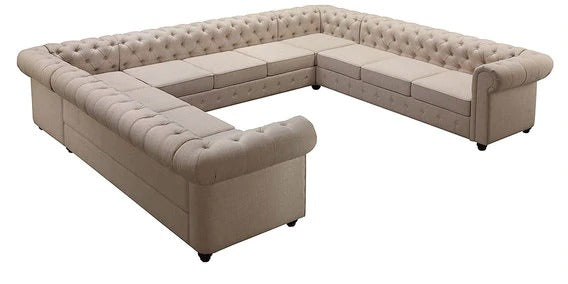 Detec™ Lukas U Shape Sectional Sofa - Beige Color
