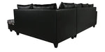 गैलरी व्यूवर में इमेज लोड करें, Detec™ Baldur LHS Section Sofa with Ottoman - Grey &amp; Black Color
