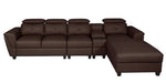 Load image into Gallery viewer, Detec™ Jost LHS L Shape Sofa With Adjustable Headrest - Dark Brown Color
