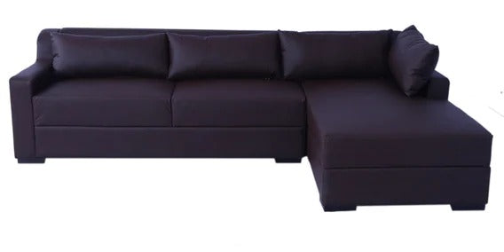 Detec™ Lotar LHS Sectional Sofa With 4 Cushions - Purple Color