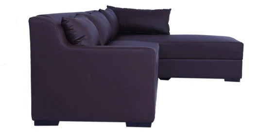 Detec™ Lotar LHS Sectional Sofa With 4 Cushions - Purple Color