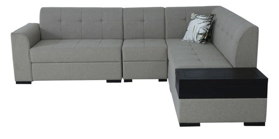 Detec™ Linus LHS Sectional Sofa - Grey Color