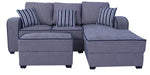 Load image into Gallery viewer, Detec™ Levin LHS Sofa With Pouffe and Cushions - Grey Color
