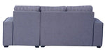 Load image into Gallery viewer, Detec™ Levin LHS Sofa With Pouffe and Cushions - Grey Color
