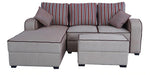 Load image into Gallery viewer, Detec™ Leopold RHS Sofa with Pouffe - Light Brown Color
