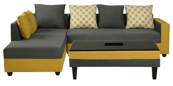 Detec™ Ralph RHS 3 Seater Sofa with Coffee Table
