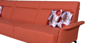 Detec™ Reinhart RHS 3 Seater Sofa with Lounger - Orange Color