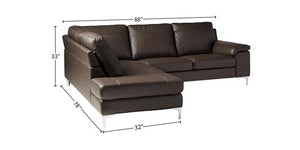 Detec™ Veit  4 Seater RHS Sectional Sofa - Brown Color