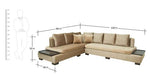 Load image into Gallery viewer, Detec™ Carolus RHS Sectional Sofa - Brown Color
