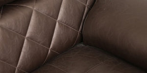Detec™ Daniel LHS 3 Seater Sofa with Lounger - Brown Color