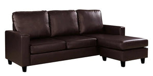 Detec™ Karlheinz LHS 2 Seater Sectional Sofa - Brown Color