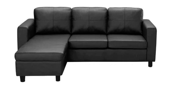 Detec™ Karsten 2 Seater RHS Sectional Sofa - Black Color