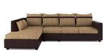 Load image into Gallery viewer, Detec™ Mirco 3 Seater RHS Sectional Sofa - Camel &amp; Brown Color
