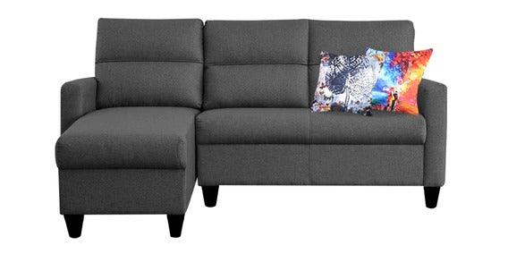 Detec™ Meinrad 2 Seater RHS Sectional Sofa - Dark Grey Color