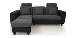 गैलरी व्यूवर में इमेज लोड करें, Detec™ Matthias 5 Seater Corner Sofa - Grey &amp; Black Color
