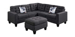 गैलरी व्यूवर में इमेज लोड करें, Detec™ Norbert 6 Seater Corner Sofa with Ottoman - Dark Grey Color
