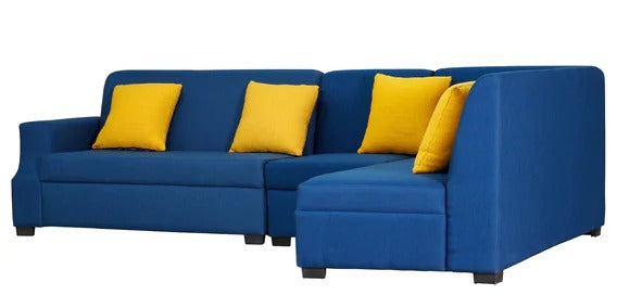 Detec™ Thomas Corner Sofa - Dark Blue Color