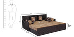 Load image into Gallery viewer, Detec™ Marius Sofa Cum Bed with 2 Cushions &amp; 4 Bolsters
