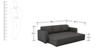 Load image into Gallery viewer, Detec™ Jakob 3 Seater Sofa cum Bed - Grey Color
