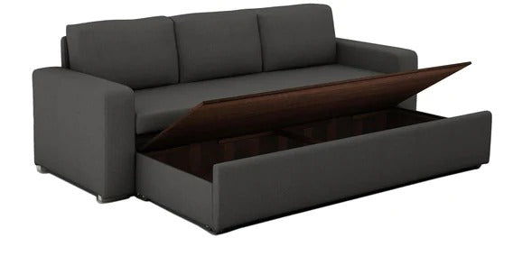 Detec™ Jakob 3 Seater Sofa cum Bed - Grey Color