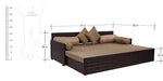 गैलरी व्यूवर में इमेज लोड करें, Detec™ Jasper Sofa Cum Bed - Beige &amp; Brown Color
