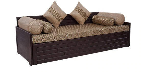 Detec™ Jasper Sofa Cum Bed - Beige & Brown Color