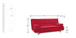 Load image into Gallery viewer, Detec™ Joachim Sofa Cum Bed - Cherry Red Color
