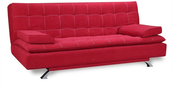 डिटेक™ जोआचिम सोफा कम बेड - चेरी लाल रंग