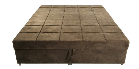 Detec™ Joseph Sofa Cum Bed with Storage - Brown Color