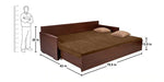Load image into Gallery viewer, Detec™ Malte Sofa cum Bed with Storage &amp; Mattress
