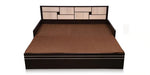 Load image into Gallery viewer, Detec™ Manuel Sofa cum Bed with Storage &amp; Mattress - Brown Color
