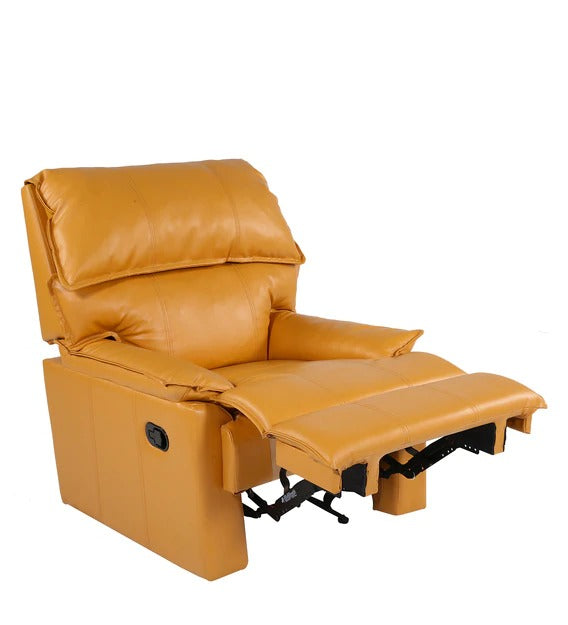 Detec™ Edmund Single Seater Manual Recliner - Marigold Color