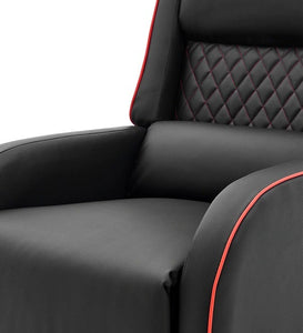 Detec™ Carl Single seater Manual Gaming Recliner with Armrest pocket - Black Color