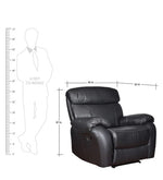 Load image into Gallery viewer, Detec™ Elias Single Seater Recliner - Black Color

