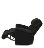 Load image into Gallery viewer, Detec™ Frank Single Seater Rocking and Revolving Manual Recliner - Black Color
