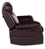 Load image into Gallery viewer, Detec™ Friedemann Single Seater Manual Recliner - Glossy Dark Brown Color
