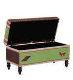 Load image into Gallery viewer, Detec™ Thaddeus Colorful Bench with Base - Provincial Teak Finish
