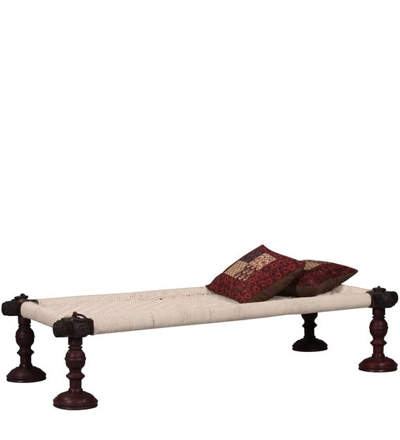 Detec™ Thomas Solid Wood Bench - Passion Mahogany Finish