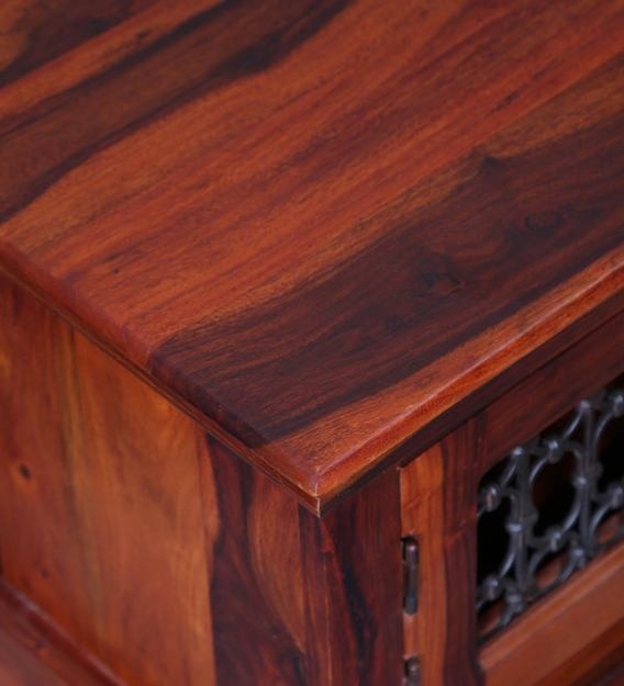 Detec™ Stephen Solid Wood Bench - Honey Oak Finish