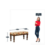 Load image into Gallery viewer, Detec™ Gustav Solid Wood Bench - Provincial Teak Finish
