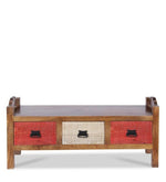 Load image into Gallery viewer, Detec™ Aleksandr Bench with 3 Drawers - Teak Finish
