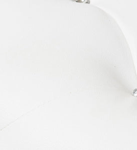 Detec™ Alik Diamond Studded Bench - White color