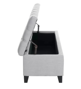 Detec™ Alyona Bench with Storage - Light Grey Color