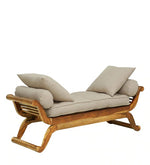 Load image into Gallery viewer, Detec™ Asya Recamier with Cushions - Rustic Teak Finish
