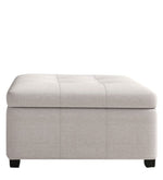 Load image into Gallery viewer, Detec™ Evgeni Ottoman with Storage - White Color

