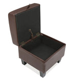 Load image into Gallery viewer, Detec™ Fedyenka Ottoman with Storage - Brown Color
